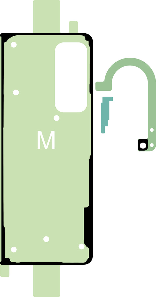 Kit Lijm Batterijdeksel Samsung Galaxy Z Fold4 F936, Service Pack GH82-29456A