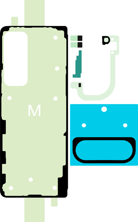 Kit Lijm Batterijklep Samsung Galaxy Z Fold5 F946, Service Pack GH81-24686A