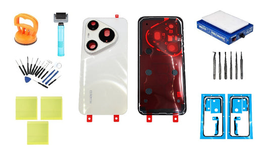 Huawei Pura 90s Pro Max Blush Gold Service Pack-batterijklepkit en speciaal servicegereedschap
