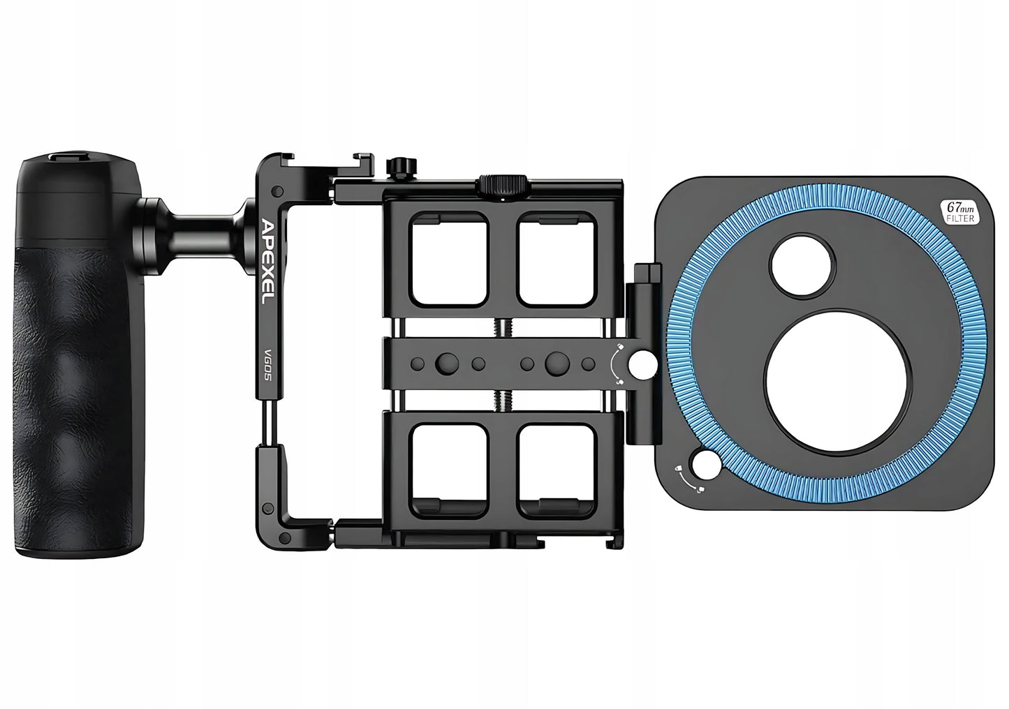 Apexel Vlogging Kit voor Telefoon, Zwart APL-VG05CH