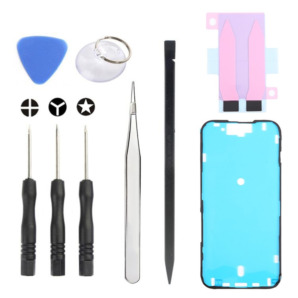 Jiafa JF-8162 Reparatieset voor het vervangen van de batterij van Apple iPhone 15, 9-in-1