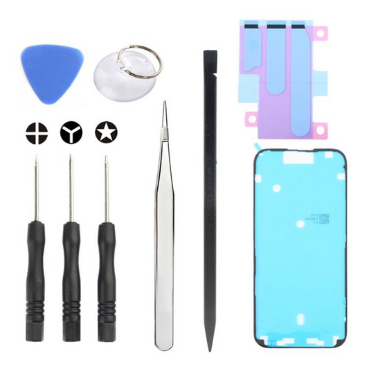 Jiafa JF-8162 Reparatieset voor het vervangen van de batterij van Apple iPhone 16 Pro Max, 9-in-1