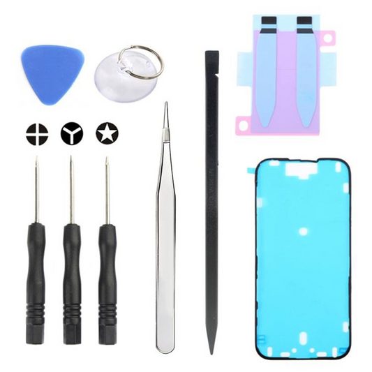 Jiafa JF-8162 Reparatieset voor het vervangen van de batterij van Apple iPhone 16, 9-in-1