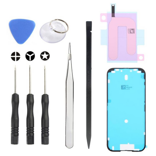 Jiafa JF-8162 Reparatieset voor het vervangen van de batterij van Apple iPhone 17, 9-in-1