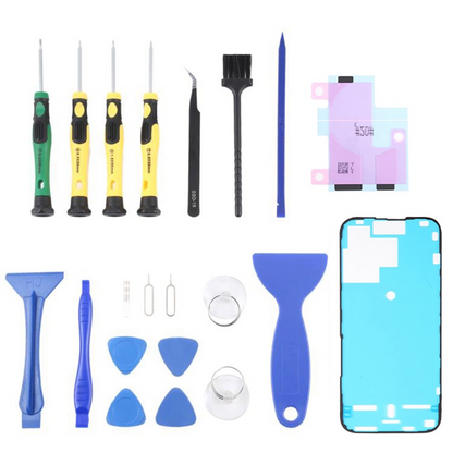 Jiafa JF-8182 Reparatieset voor het vervangen van de batterij van Apple iPhone 15 Pro, 21in1