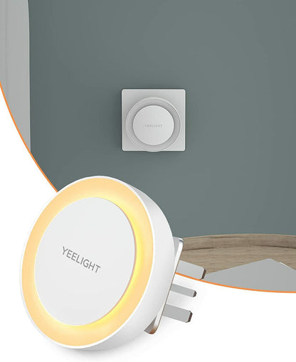 Yeelight Plug-in Nachtlampje, 0.5W, 2500K, Sensor, UK Versie, Wit YLYD11YL
