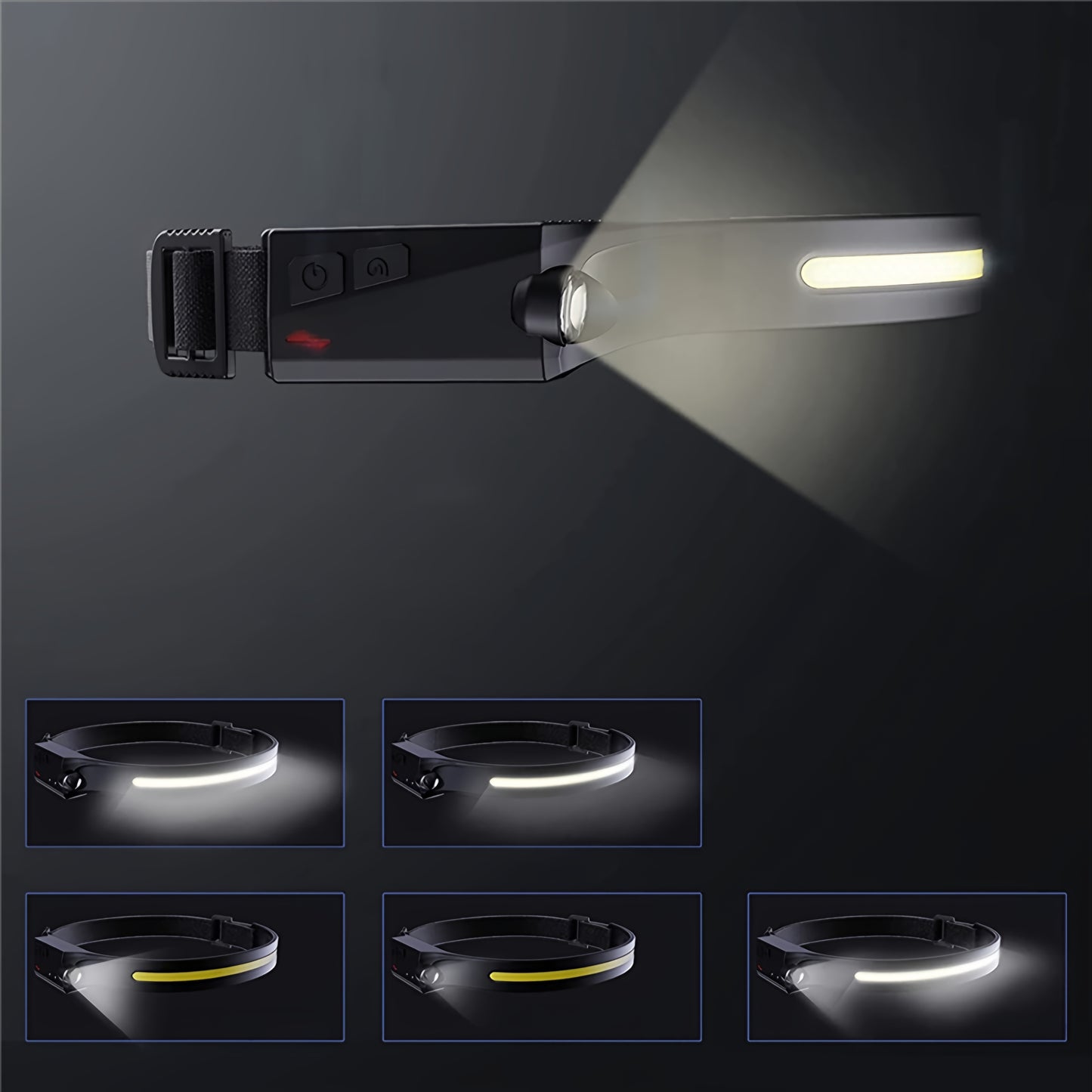 LED Hoofdlamp WZK WLC-1200, 350lm, IPX4