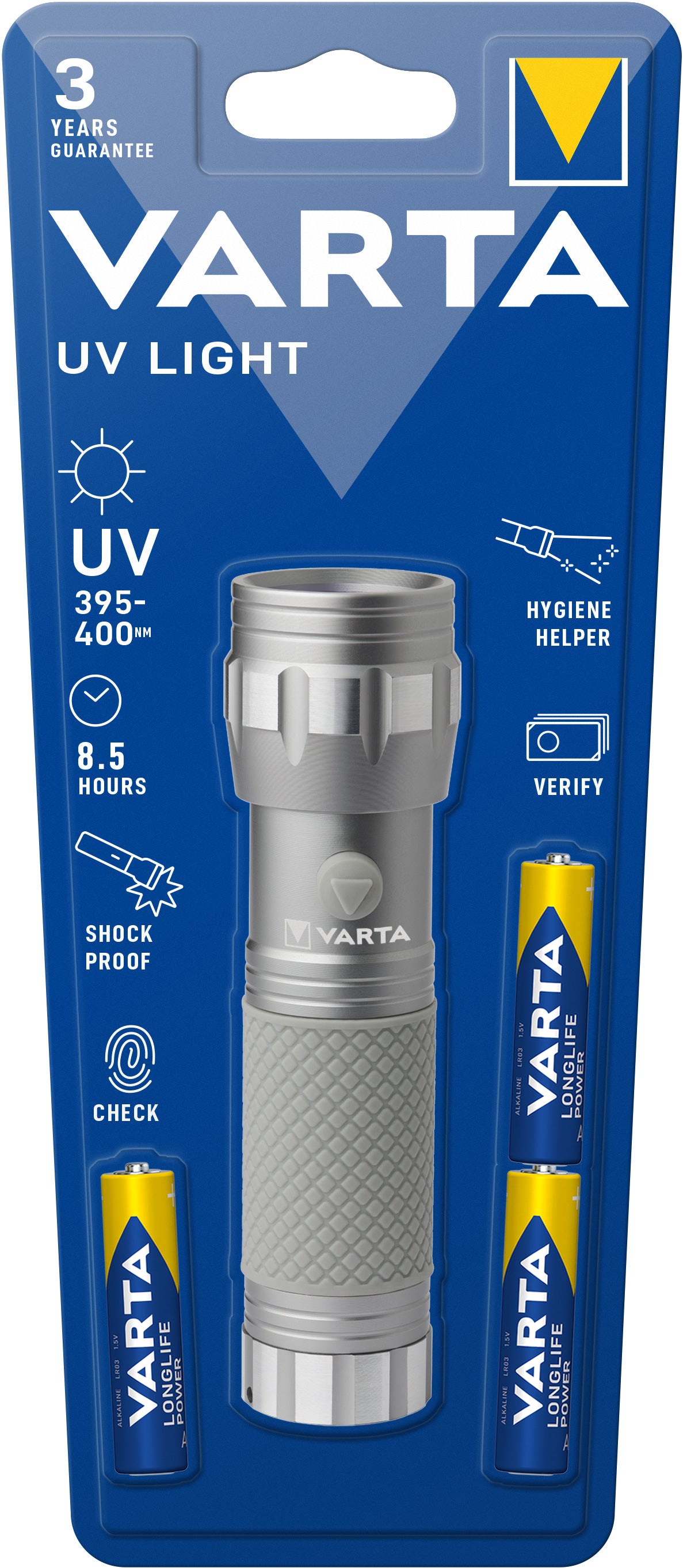 Varta UV LED flashlight