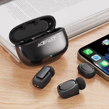 Lavalier Acefast R2, USB-C, Set 2 stuks, Zwart