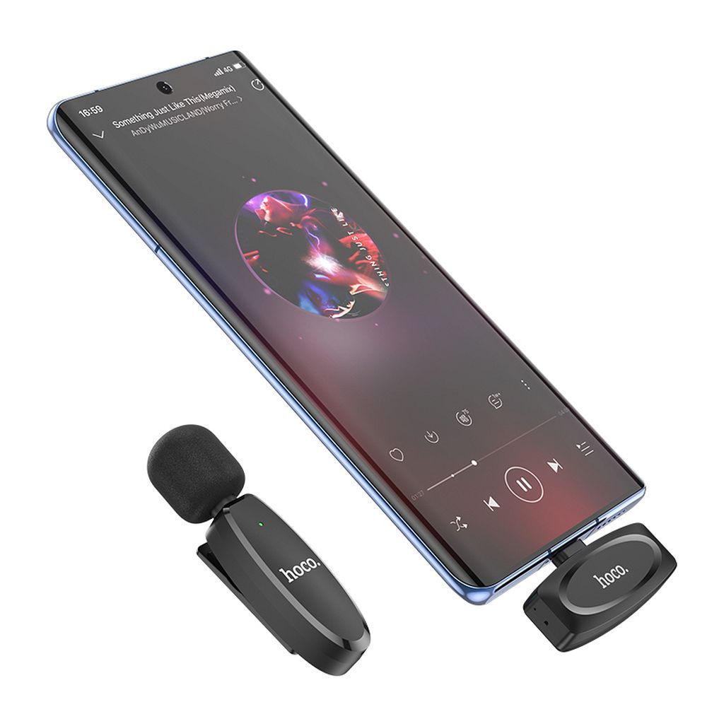 HOCO L15 Bluetooth Lavalier, USB-C, Black