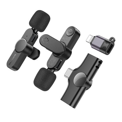 Borofone BFK12 Trophy Lavalier, USB-C / Lightning, Set of 2 pieces, Black