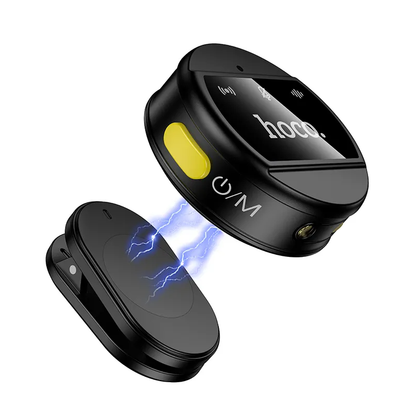 Lavaliermicrofoon HOCO L22, USB-C / Lightning, Set van 2 stuks, Zwart