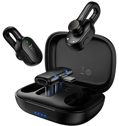 Lavaliermicrofoon HOCO L27, USB-C, Set van 2 stuks, Zwart