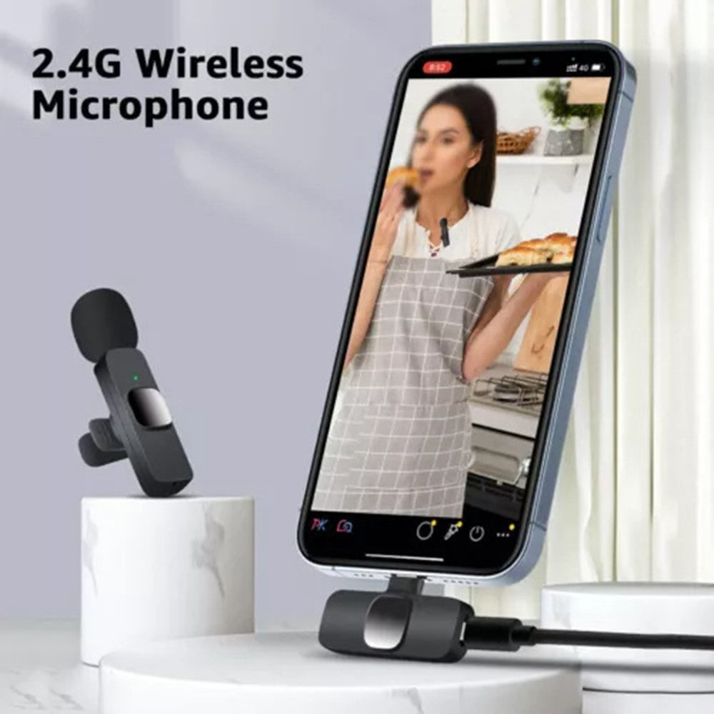 Lavalier OEM K1, USB-C, Set van 2 stuks, Zwart