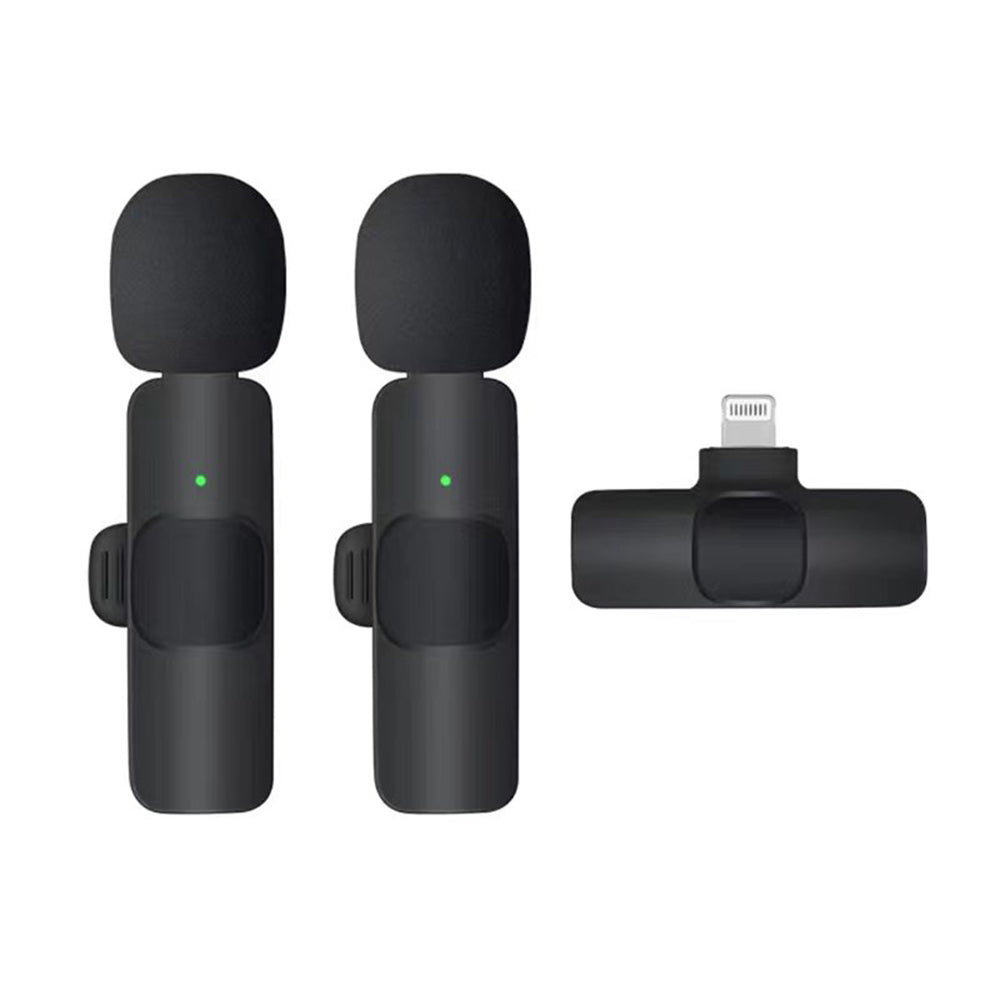 Techsuit Lavalier LW1, Lightning, Set van 2 stuks, Zwart