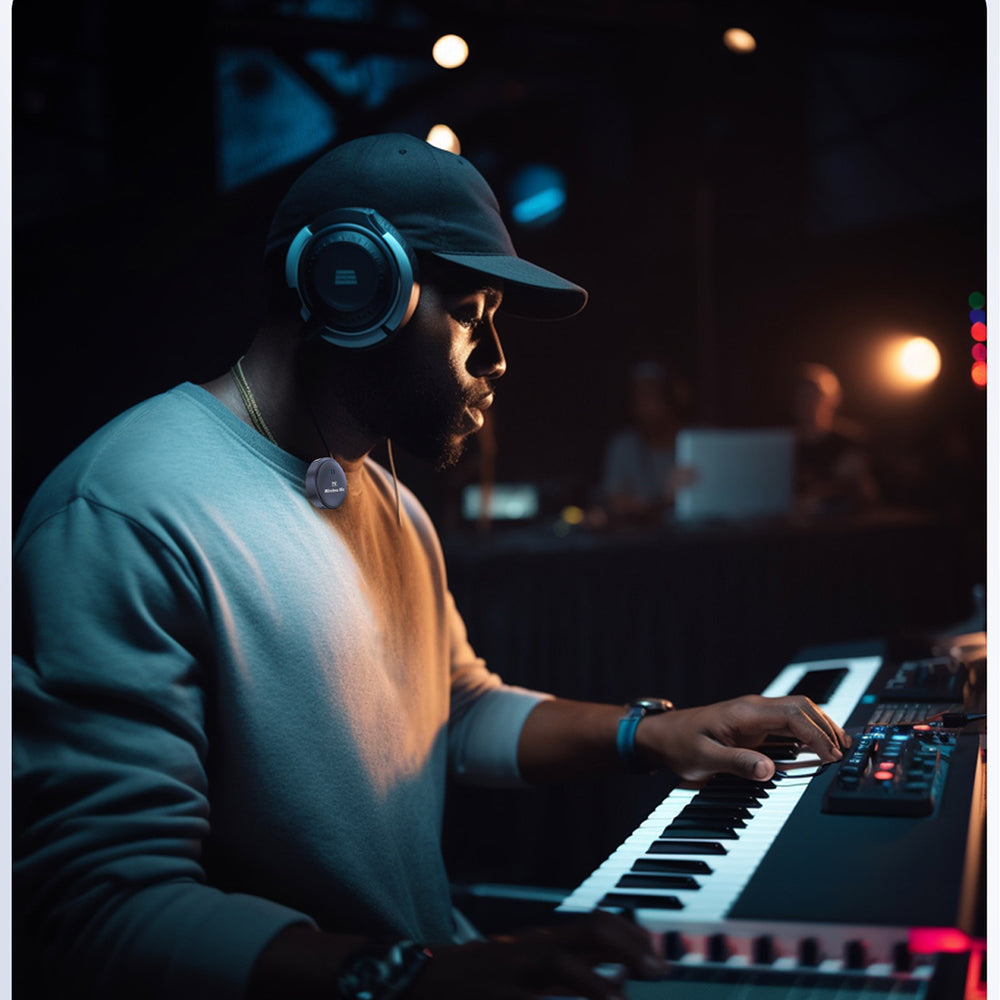 Lavalier Techsuit LW5, USB-C, Set 2 stuks, Zwart