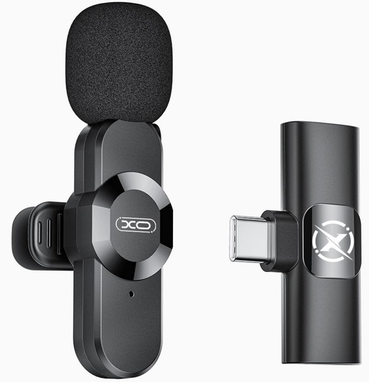 Lavalier XO Design MC14 Dual, USB-C / Lightning, Set van 2 stuks, Zwart