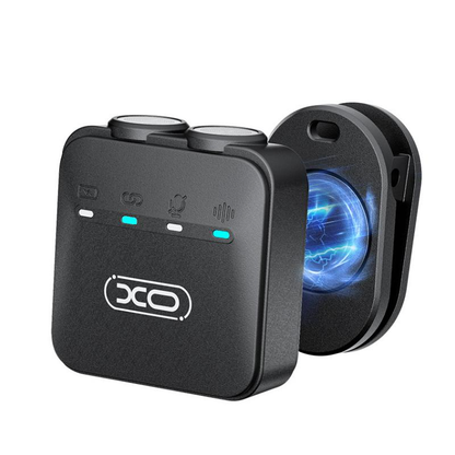 Lavalier XO Design MC15 Dual, USB-C / Lightning, Set van 2 stuks, Zwart
