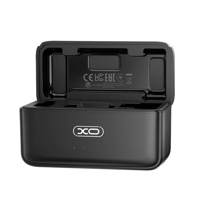 Lavalier XO Design MC15 Dual, USB-C / Lightning, Set van 2 stuks, Zwart