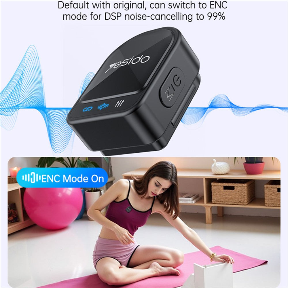 Lavaliermicrofoon Yesido KR19, USB-C / Lightning, Set van 2 stuks, Zwart