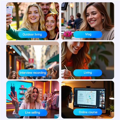 Lavaliermicrofoon Yesido KR19, USB-C / Lightning, Set van 2 stuks, Zwart