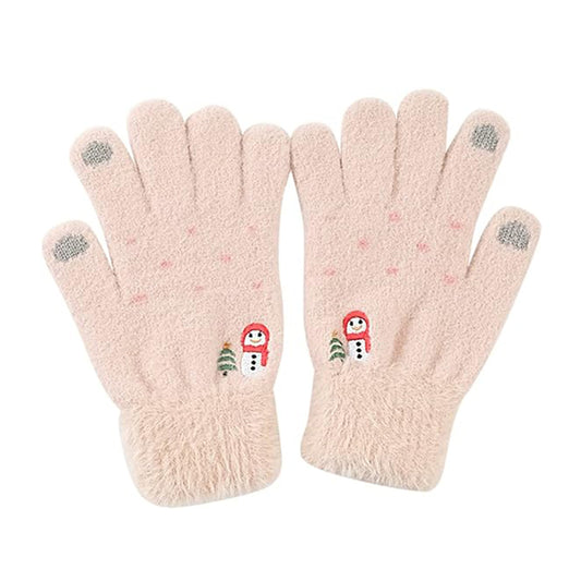 Dames Touchscreen Winterhandschoenen Techsuit ST0011, Maat 17cm, Beige