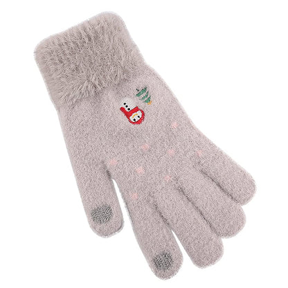 Dames Winter Touchscreen Handschoenen Techsuit ST0011, Maat 17cm, Grijs