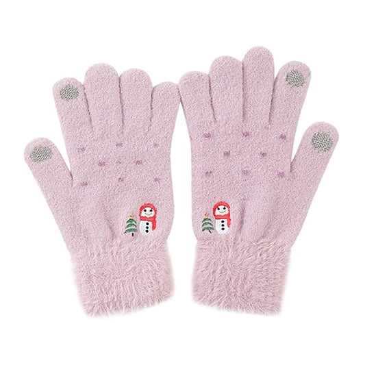 Dames Winter Touchscreen Handschoenen Techsuit ST0011, Maat 17cm, Paars