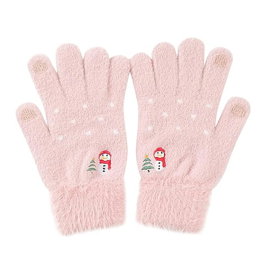 Dames Winter Touchscreen Handschoenen Techsuit ST0011, Maat 17cm, Roze