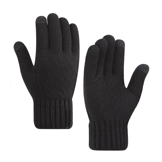 Dames Touchscreen Winterhandschoenen Techsuit ST0015, Maat 17cm, Zwart
