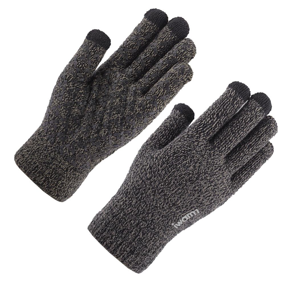Touchscreen Winterhandschoenen Iwarm ST0005, Maat 21cm, Grijs