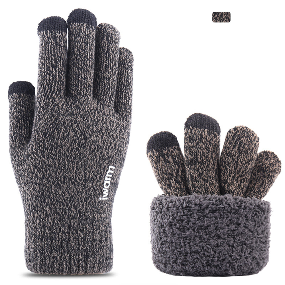 Touchscreen Winterhandschoenen Iwarm ST0005, Maat 21cm, Grijs