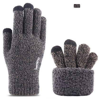 Touchscreen Winterhandschoenen Iwarm ST0005, Maat 21cm, Grijs