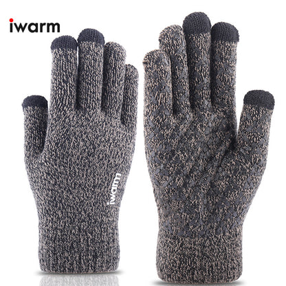 Touchscreen Winterhandschoenen Iwarm ST0005, Maat 21cm, Grijs