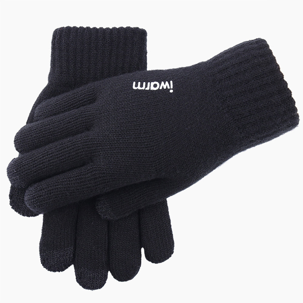 Winter Touchscreen Handschoenen Iwarm ST0005, Maat 21cm, Zwart