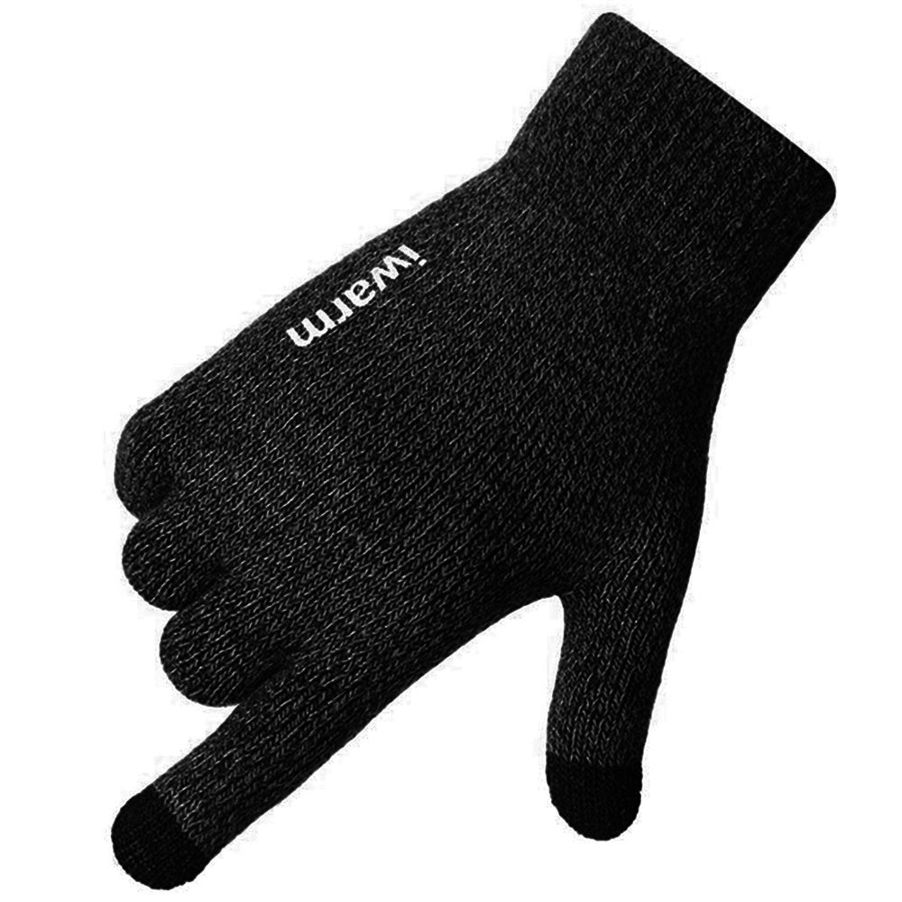 Winter Touchscreen Handschoenen Iwarm ST0005, Maat 21cm, Zwart