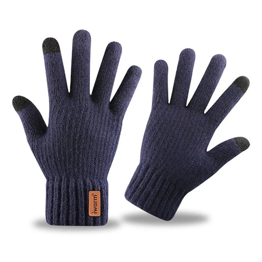 Iwarm ST0016 Touchscreen Winterhandschoenen, Maat 22cm, Marineblauw