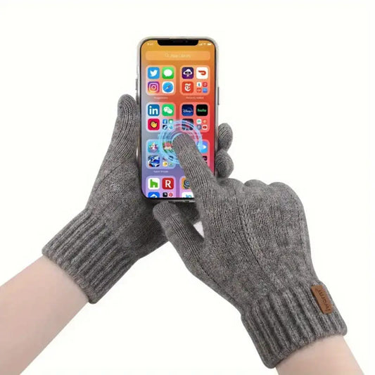Winter Touchscreen Handschoenen Iwarm ST0016, Maat 22cm, Bruin