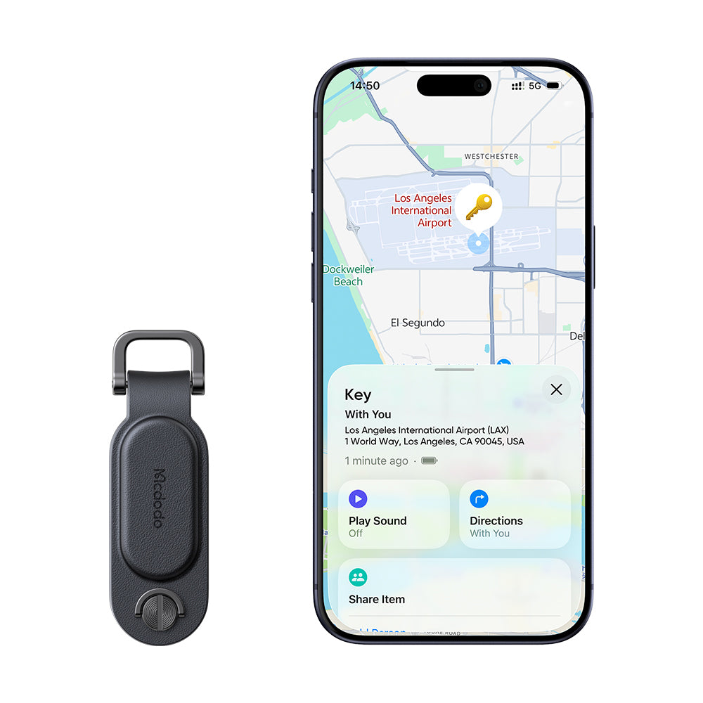 Mcdodo SmartTag Sleutels Napa Pro AT-3830 voor iOS Series, Zwart