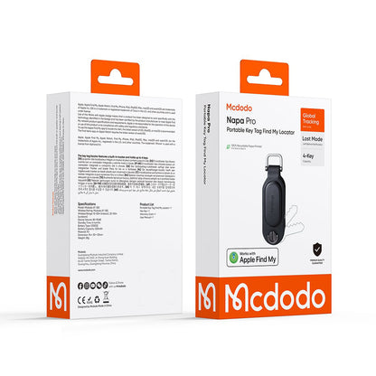 Mcdodo SmartTag Sleutels Napa Pro AT-3830 voor iOS Series, Zwart