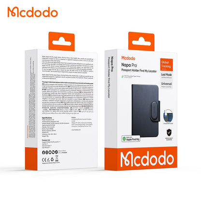 Mcdodo SmartTag Passport Napa Pro AT-4180 voor iOS Series, Zwart
