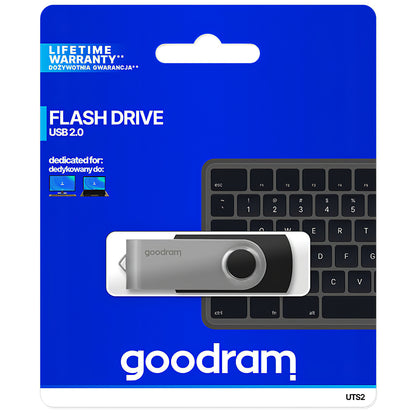 Externe USB-A Geheugen GoodRam UTS2, 64Gb UTS2-0640K0R11