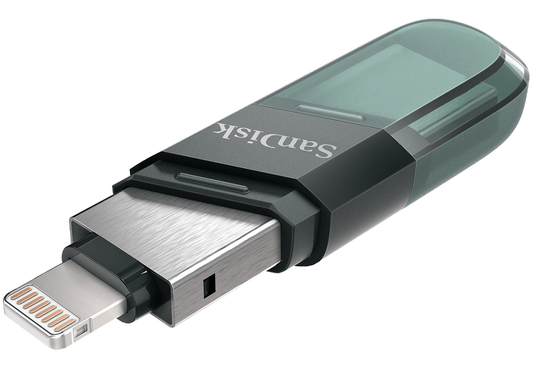 Externe USB-A 3.1 / Lightning SanDisk iXpand Flip-geheugen, 256Gb SDIX90N-256G-GN6NE
