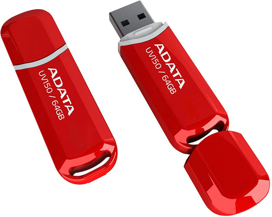 Externe USB-A 3.2 Adata UV150 Geheugen, 64Gb AUV150-64G-RRD