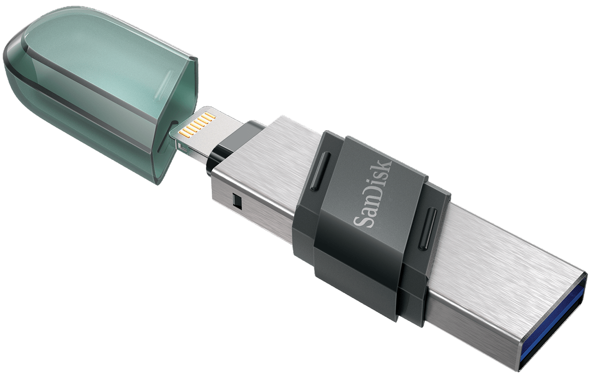 Externe USB-A 3.1 / Lightning SanDisk iXpand Flip-geheugen, 256Gb SDIX90N-256G-GN6NE
