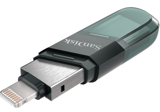 Externe USB-A 3.1 / Lightning SanDisk iXpand Flip-geheugen, 64Gb SDIX90N-064G-GN6NN