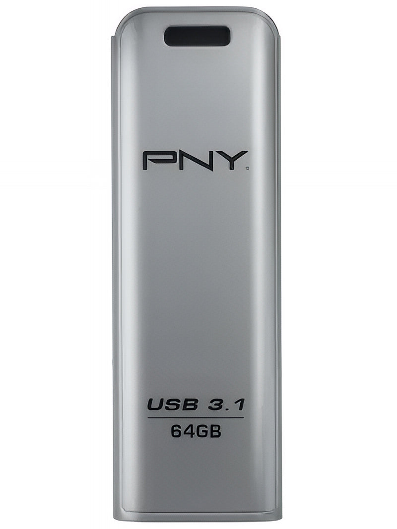 Externe USB-A 3.1 Geheugen PNY Elite Steel, 64Gb FFD64GESTEEL31G-EF
