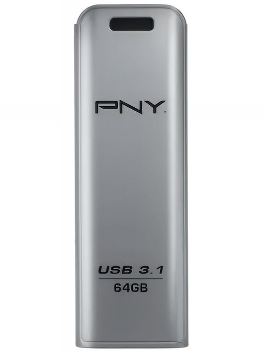 Externe USB-A 3.1 Geheugen PNY Elite Steel, 64Gb FFD64GESTEEL31G-EF