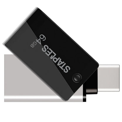 Externe Geheugen USB-A 3.1 / USB-C Staples K23, 64Gb EKMMD64GK233CST