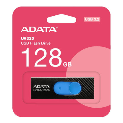 Extern geheugen USB-A 3.2 Adata UV320, 128Gb AUV320-128G-RBKBL 